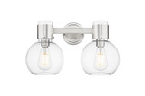 Bathroom Fixtures Two Lights by Innovations ( 405 | 464-2W-SN-G464B-7CL Downtown Urban ) 