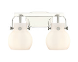 Bathroom Fixtures Two Lights by Innovations ( 405 | 423-2W-PN-G410-6WH Downtown Urban ) 
