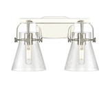 Bathroom Fixtures Two Lights by Innovations ( 405 | 423-2W-PN-G411-6SDY Downtown Urban ) 