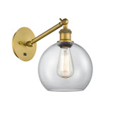 Sconces Single Glass by Innovations ( 405 | 317-1W-BB-G122-8 Ballston ) 