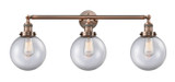 Bathroom Fixtures Three Lights by Innovations ( 405 | 205-AC-G202-8-LED Franklin Restoration ) 