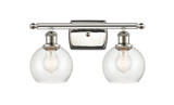 Bathroom Fixtures Two Lights by Innovations ( 405 | 516-2W-PN-G124-6-LED Ballston ) 
