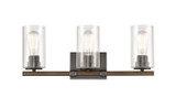 Bathroom Fixtures Three Lights by Innovations ( 405 | 445-3W-BK-SDY Auralume ) 