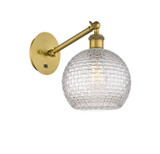 Sconces Single Glass by Innovations ( 405 | 317-1W-BB-G122C-8CL Ballston ) 