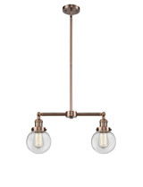 Linear/Island 2 Light Bar by Innovations ( 405 | 209-AC-G202-6 Franklin Restoration ) 