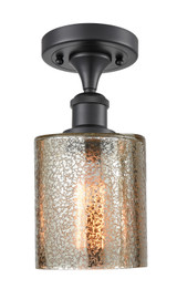 Semi-Flush Mts. Drum Shade by Innovations ( 405 | 516-1C-BK-G116-LED Ballston ) 
