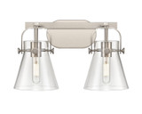 Bathroom Fixtures Two Lights by Innovations ( 405 | 423-2W-SN-G411-6CL Downtown Urban ) 