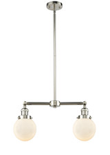 Mid. Chandeliers Glass Down by Innovations ( 405 | 209-PN-G201-6 Franklin Restoration ) 