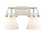 Bathroom Fixtures Two Lights by Innovations ( 405 | 423-2W-SN-G411-6WH Downtown Urban ) 