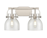 Bathroom Fixtures Two Lights by Innovations ( 405 | 423-2W-SN-G412-6CL Downtown Urban ) 