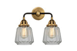 Bathroom Fixtures Two Lights by Innovations ( 405 | 288-2W-BAB-G142 Nouveau 2 ) 