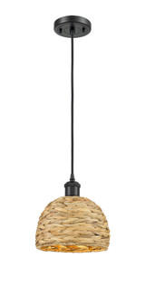 Mini Pendants Glass Down by Innovations ( 405 | 516-1P-BK-RBD-8-NAT Ballston ) 
