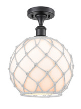 Semi-Flush Mts. Glass Down by Innovations ( 405 | 516-1C-BK-G121-10RW-LED Ballston ) 