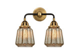 Bathroom Fixtures Two Lights by Innovations ( 405 | 288-2W-BAB-G146 Nouveau 2 ) 