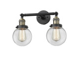 Bathroom Fixtures Two Lights by Innovations ( 405 | 208-BAB-G202-6-LED Franklin Restoration ) 
