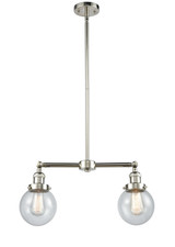 Linear/Island 2 Light Bar by Innovations ( 405 | 209-PN-G202-6-LED Franklin Restoration ) 