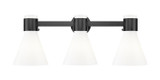 Bathroom Fixtures Three Lights by Innovations ( 405 | 464-3W-BK-G464C-7GW Downtown Urban ) 