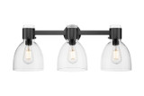 Bathroom Fixtures Three Lights by Innovations ( 405 | 464-3W-BK-G464D-7CL Downtown Urban ) 