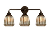 Bathroom Fixtures Three Lights by Innovations ( 405 | 288-3W-OB-G146-LED Nouveau 2 ) 