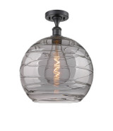 Semi-Flush Mts. Glass Down by Innovations ( 405 | 516-1C-BK-G1213-14SM Ballston ) 