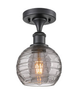 Semi-Flush Mts. Glass Down by Innovations ( 405 | 516-1C-BK-G1213-6SM Ballston ) 