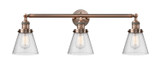 Bathroom Fixtures Three Lights by Innovations ( 405 | 205-AC-G64-LED Franklin Restoration ) 