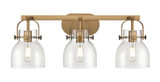 Bathroom Fixtures Three Lights by Innovations ( 405 | 423-3W-BB-G412-6CL Downtown Urban ) 