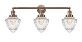 Bathroom Fixtures Three Lights by Innovations ( 405 | 205-AC-G664-7-LED Franklin Restoration ) 