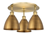 Flush Mounts Metal Shade by Innovations ( 405 | 516-3C-BB-MBD-75-BB Ballston ) 