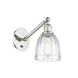 Sconces Single Glass by Innovations ( 405 | 317-1W-PN-G442 Ballston ) 