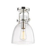 Flush Mounts Glass Down by Innovations ( 405 | 410-1F-PN-G412-8CL Downtown Urban ) 