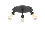 Flush Mounts Exposed Lamps by Innovations ( 405 | 516-3C-BK Ballston ) 
