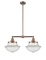 Mid. Chandeliers Glass Down by Innovations ( 405 | 209-AC-G542 Franklin Restoration ) 