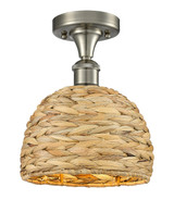 Semi-Flush Mts. Glass Down by Innovations ( 405 | 516-1C-SN-RBD-8-NAT Ballston ) 