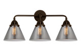 Bathroom Fixtures Three Lights by Innovations ( 405 | 288-3W-OB-G43-LED Nouveau 2 ) 