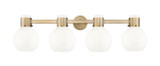 Bathroom Fixtures Four Lights by Innovations ( 405 | 464-4W-BB-G464B-7GW Downtown Urban ) 