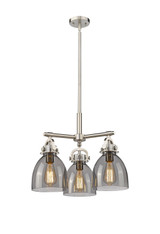 Mini Chandeliers Glass Shade by Innovations ( 405 | 410-3CR-SN-G412-7SM Downtown Urban ) 