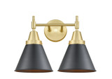 Bathroom Fixtures Two Lights by Innovations ( 405 | 447-2W-SG-M13-BK-LED Caden ) 