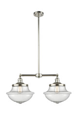 Mid. Chandeliers Glass Down by Innovations ( 405 | 209-PN-G544 Franklin Restoration ) 