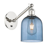 Sconces Single Glass by Innovations ( 405 | 317-1W-PN-G558-6BL Ballston ) 