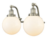 Bathroom Fixtures Two Lights by Innovations ( 405 | 515-2W-SN-G201-8-LED Franklin Restoration ) 