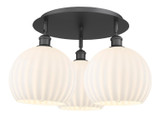 Semi-Flush Mts. Multi-port/Cluster by Innovations ( 405 | 516-3C-BK-G1217-10WV Ballston ) 