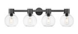 Bathroom Fixtures Four Lights by Innovations ( 405 | 464-4W-BK-G464B-7CL Downtown Urban ) 