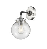 Sconces Single Glass by Innovations ( 405 | 284-1W-BPN-G202-6-LED Nouveau ) 