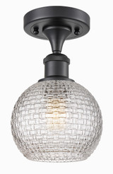 Semi-Flush Mts. Glass Down by Innovations ( 405 | 516-1C-BK-G122C-6CL Ballston ) 