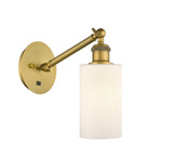 Sconces Single Glass by Innovations ( 405 | 317-1W-BB-G801 Ballston ) 