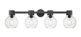 Bathroom Fixtures Four Lights by Innovations ( 405 | 464-4W-BK-G464B-7SDY Downtown Urban ) 