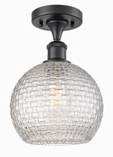 Semi-Flush Mts. Glass Down by Innovations ( 405 | 516-1C-BK-G122C-8CL Ballston ) 
