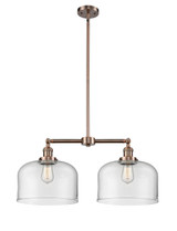 Mid. Chandeliers Glass Down by Innovations ( 405 | 209-AC-G72-L Franklin Restoration ) 