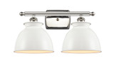 Bathroom Fixtures Two Lights by Innovations ( 405 | 516-2W-PN-M14-W-LED Ballston ) 